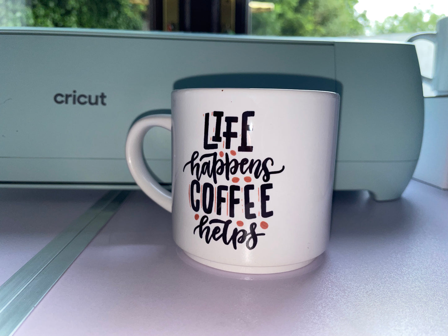 Life Happens Coffee Helps Mug